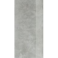 Scratch grys stopnica nacinana półpoler 29,8x59,8